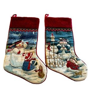 Snowman Christmas stockings